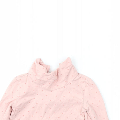 Close-up detail of Primark girls’ pink gingham basic t-shirt, size 9-12, months