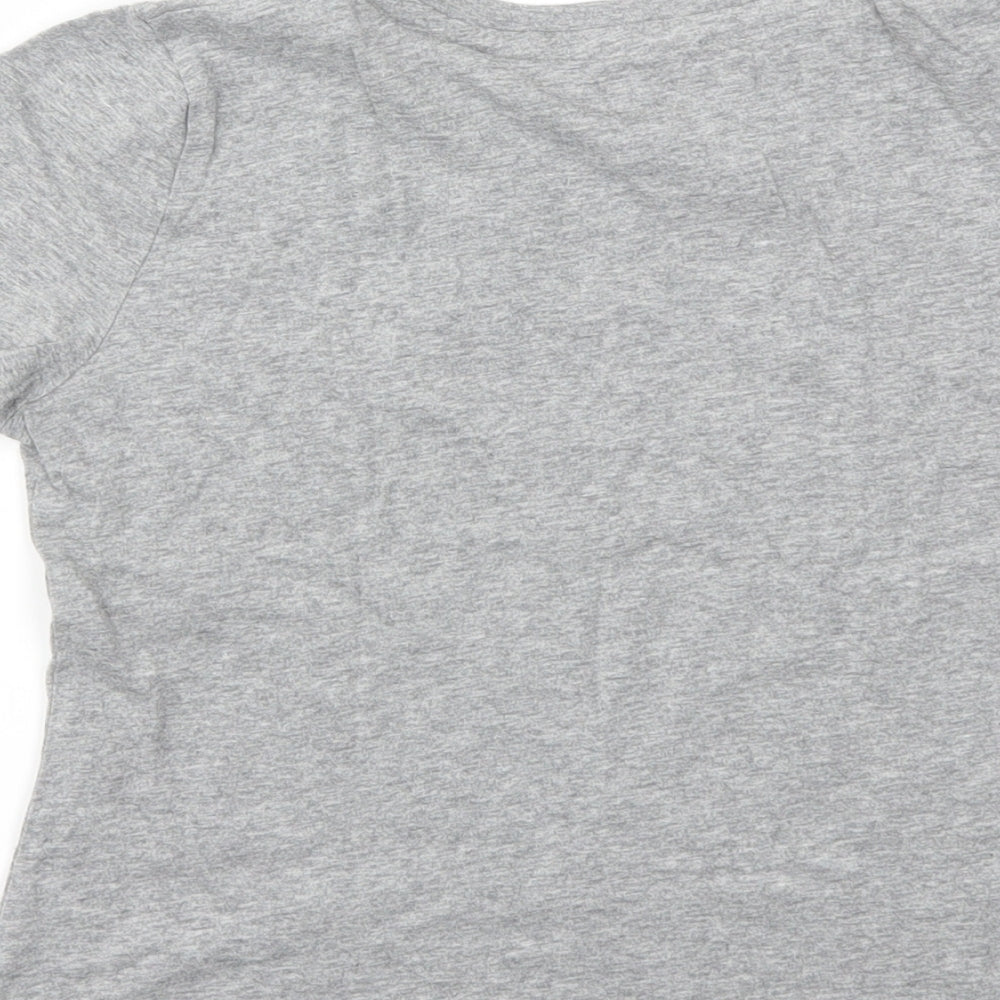 WORLD CUP Boys Grey   Basic T-Shirt Size 8-9 Years