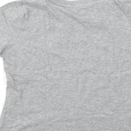 WORLD CUP Boys Grey   Basic T-Shirt Size 8-9 Years