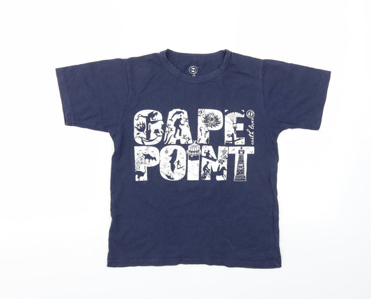 EARTH LOVER Boys Blue   Basic T-Shirt Size 7-8 Years