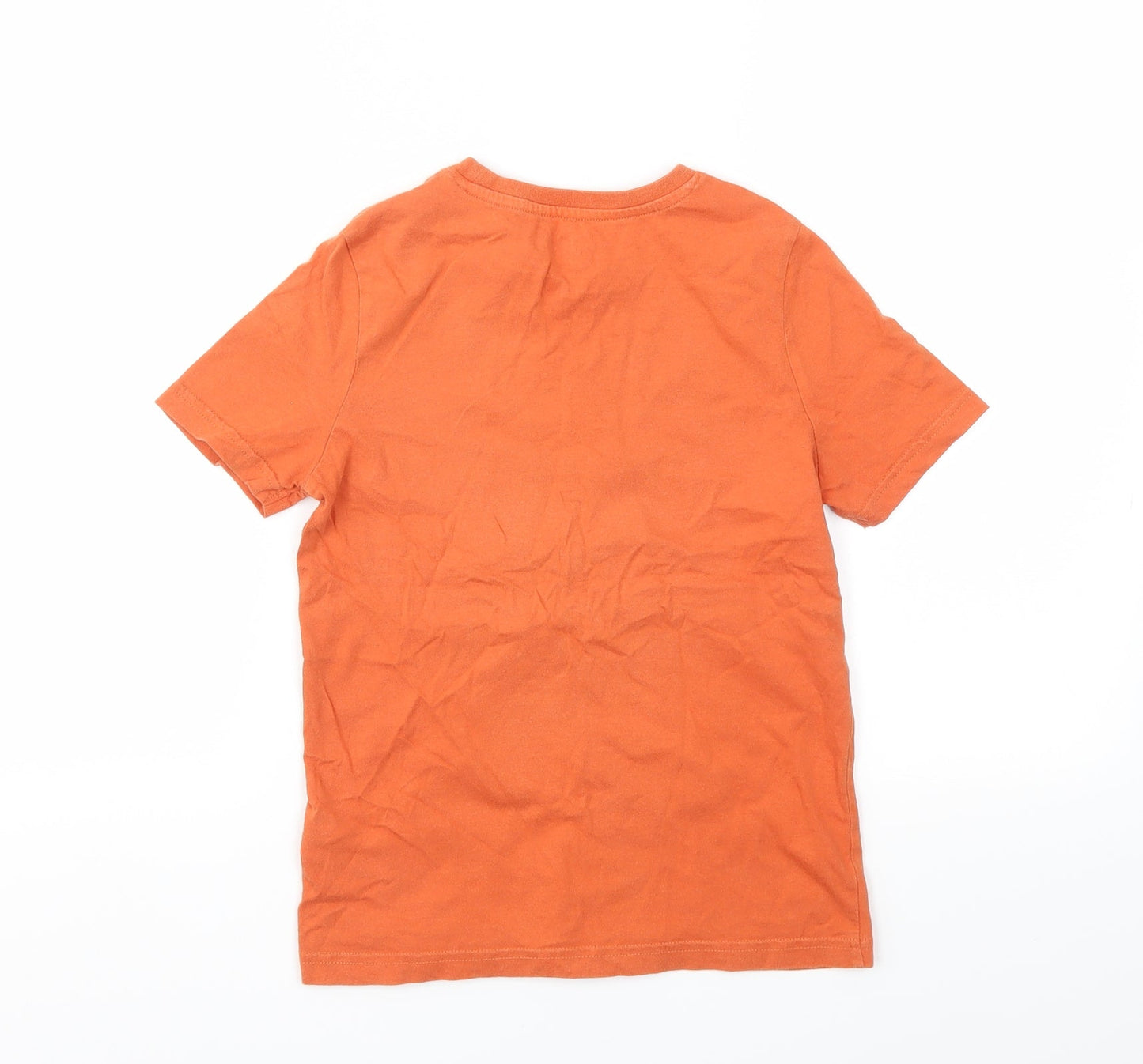 F&F Boys Orange   Basic T-Shirt Size 7-8 Years