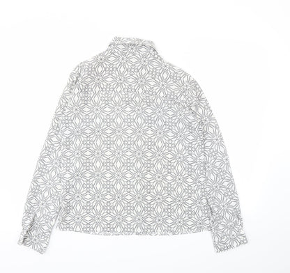 Preworn Womens Multicoloured Geometric  Basic Blouse Size 8