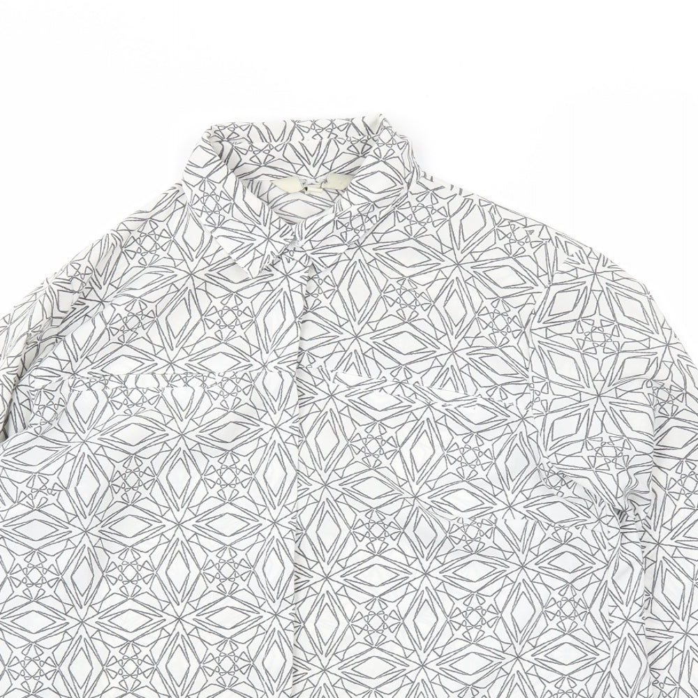 Preworn Womens Multicoloured Geometric  Basic Blouse Size 8