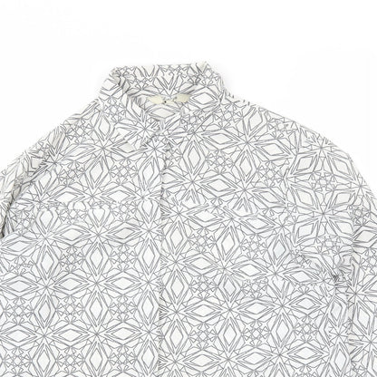 Preworn Womens Multicoloured Geometric  Basic Blouse Size 8