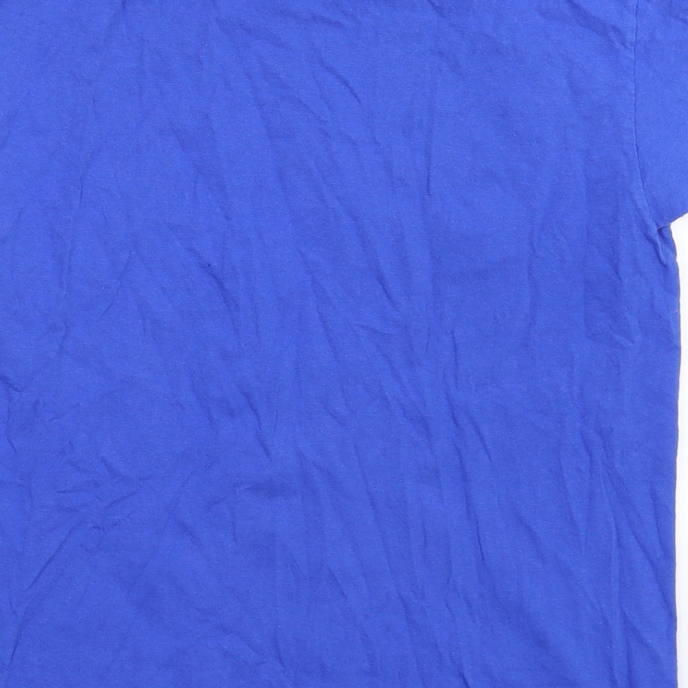 Preworn Boys Blue   Basic T-Shirt Size 10-11 Years