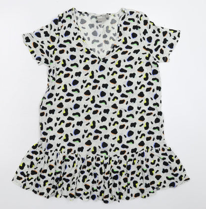 Front view of ASOS women’s multicoloured basic blouse, size UK 6