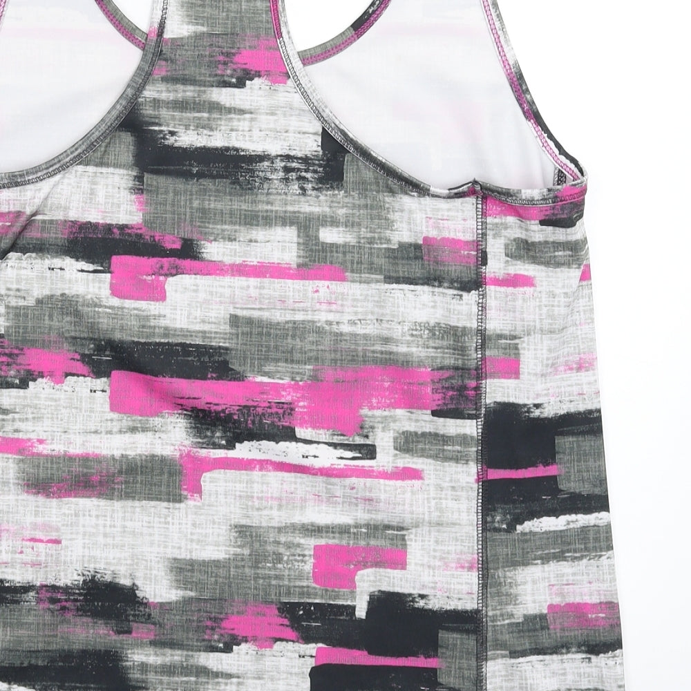 Papaya Womens Multicoloured Geometric  Jersey Tank Size L