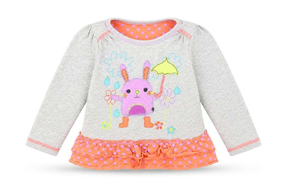 George Girls Grey   T-Shirt Dress  Size 18-24 Months
