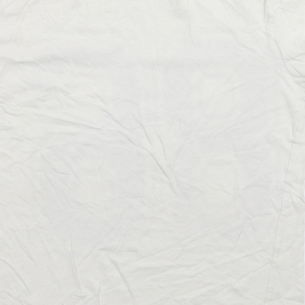 Rebel Boys White   Basic T-Shirt Size 10-11 Years