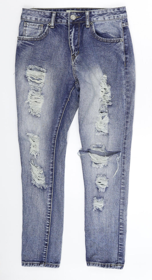 Bestiny Womens Blue  Denim Skinny Jeans Size 28 in L27 in