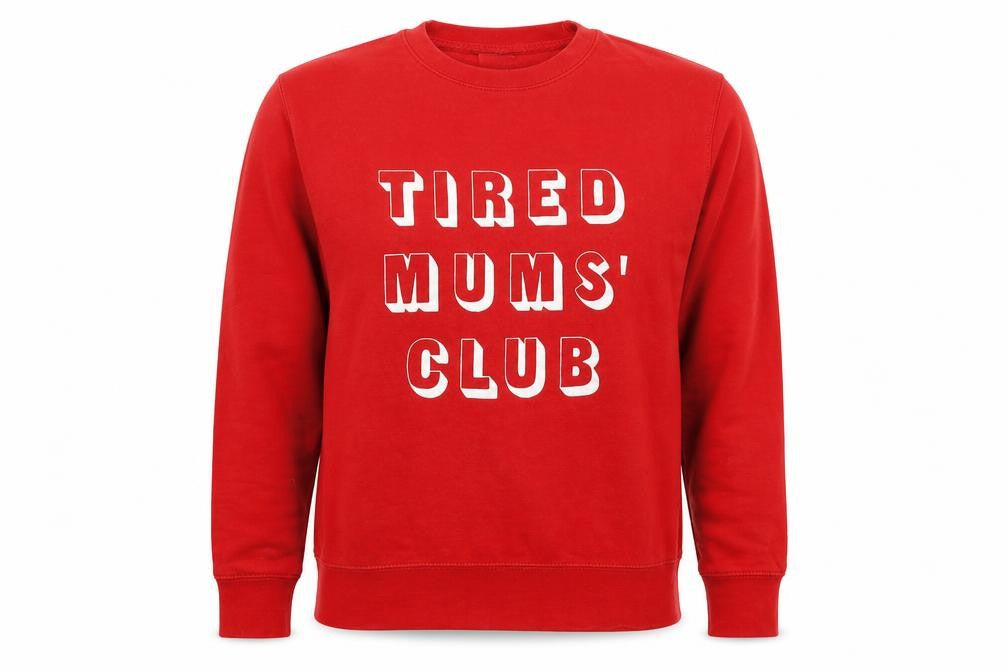 Mommamakes Mens Red   Pullover Sweatshirt Size L