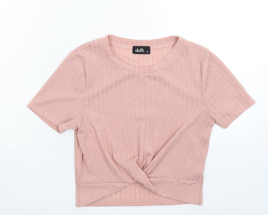 Dotti Womens Pink   Basic T-Shirt Size XS