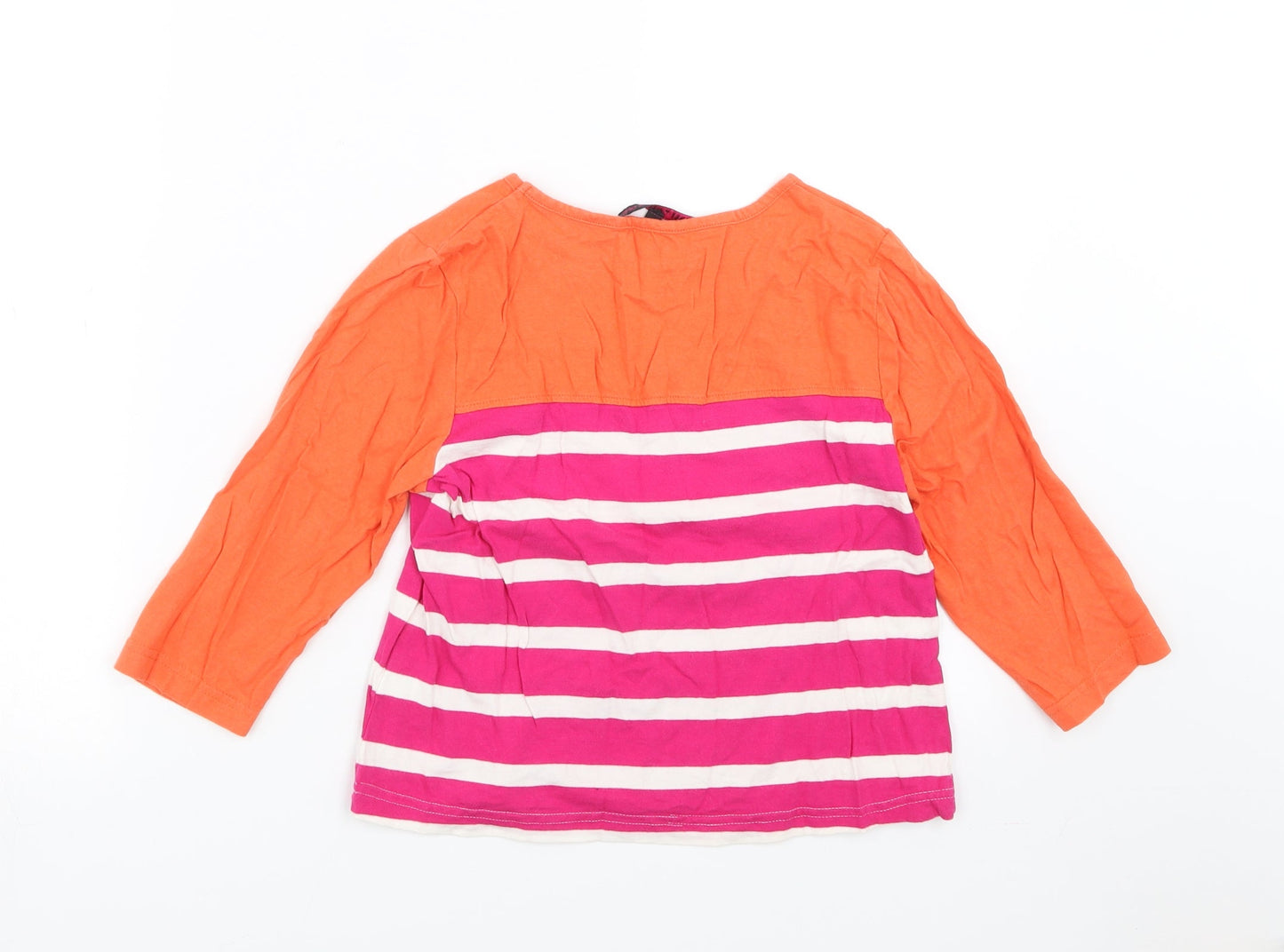 Store Twenty One Girls Pink Striped  Basic T-Shirt Size 11-12 Years