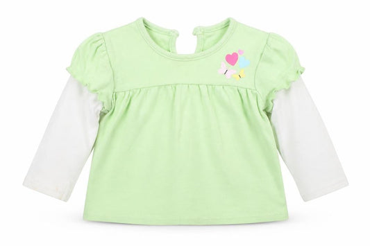 George Girls Green   Basic T-Shirt Size 6-9 Months