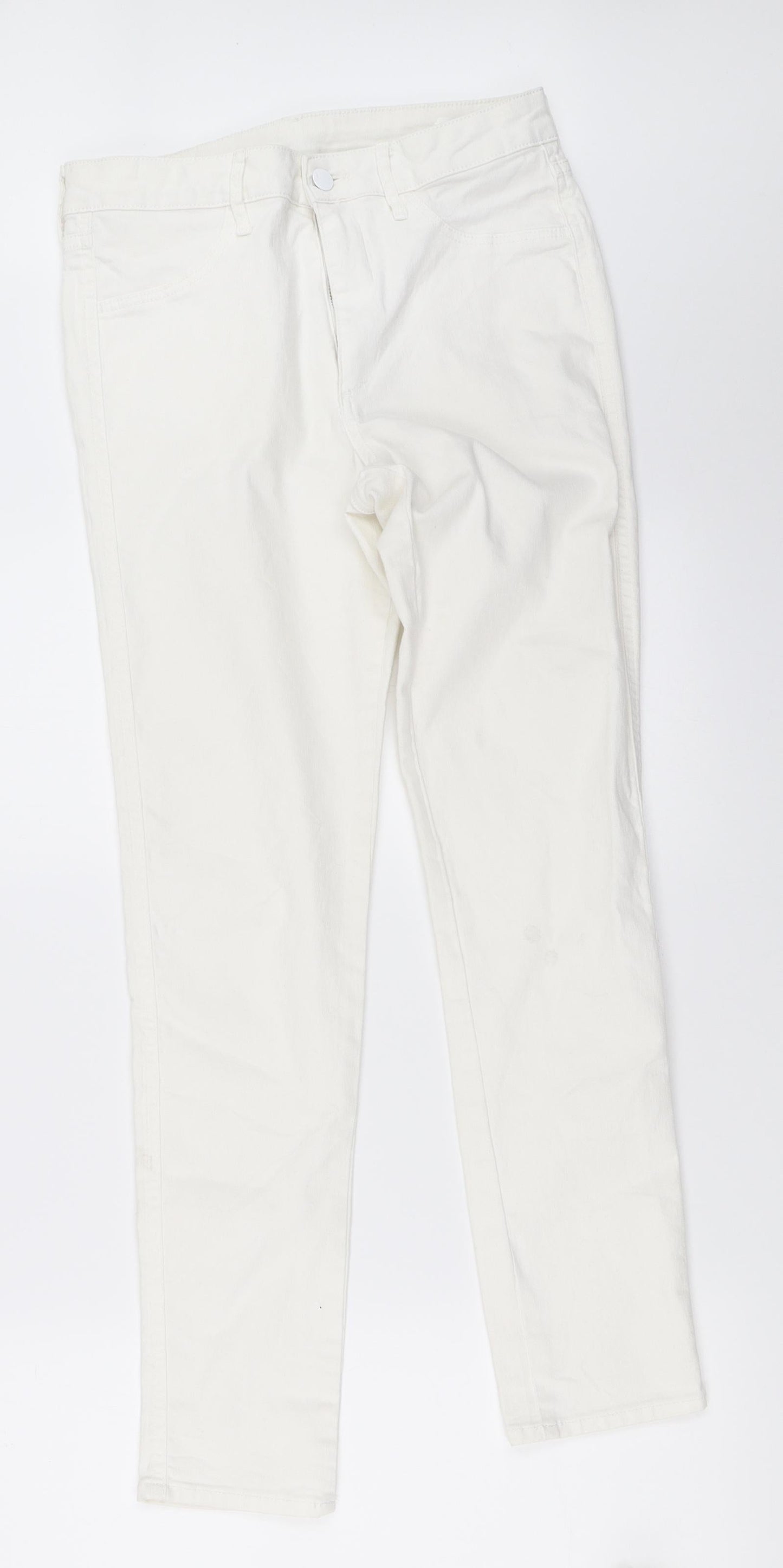 H&M Womens White   Skinny Jeans Size 29 in L28.5 in