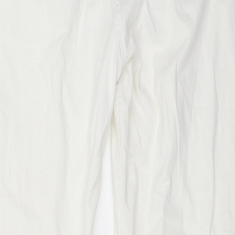 Denim 24/7 Womens White   Skinny Jeans Size 12 L28 in