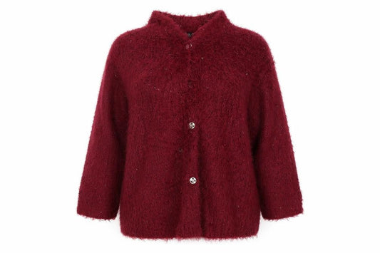 Front view of Atmosphere women’s pink cardigan jumper, size UK 16