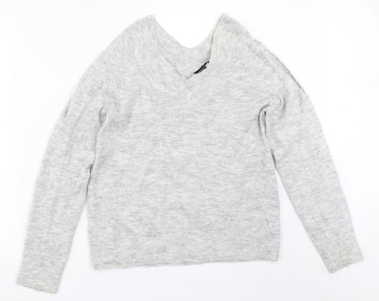 Dorothy Perkins Womens Grey   Pullover Jumper Size 10