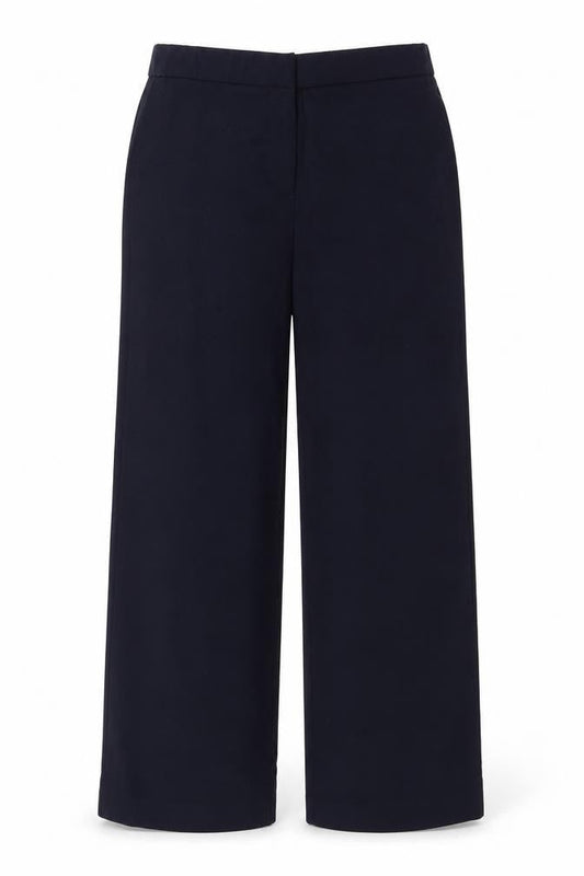 Label Be Womens Blue   Cropped Trousers Size 14 L26 in