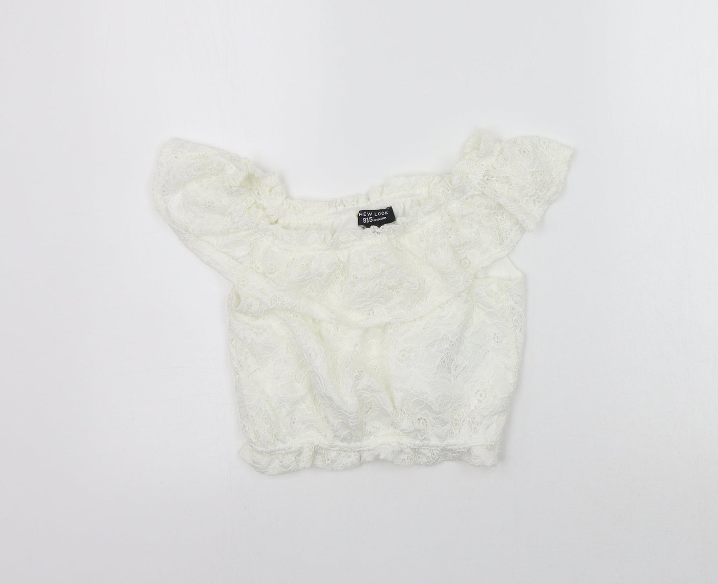 New Look Girls White   Basic T-Shirt Size 9 Years