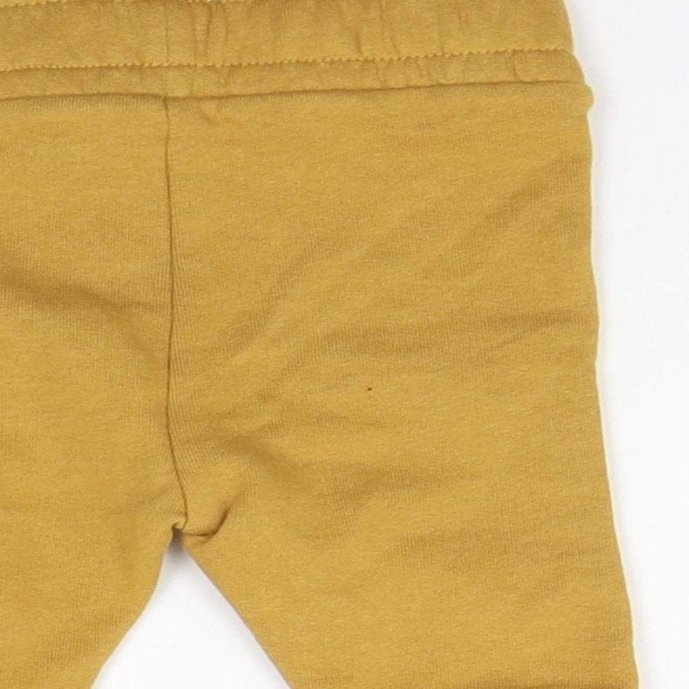 Nutmeg Girls Yellow   Jogger Leggings Size 0-3 Months