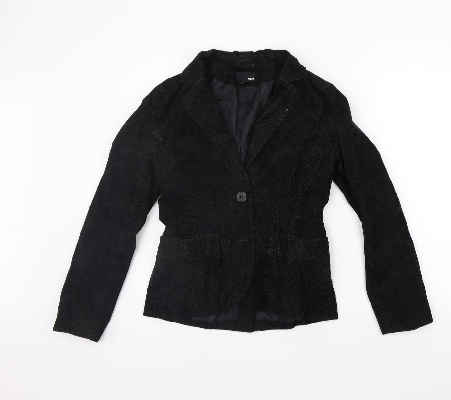 H&M Womens Black   Jacket Coat Size 10