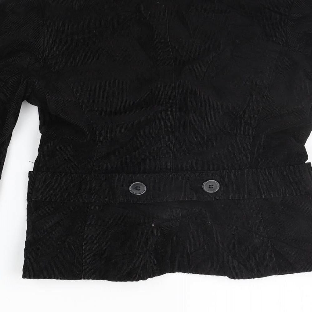 H&M Womens Black   Jacket Coat Size 10
