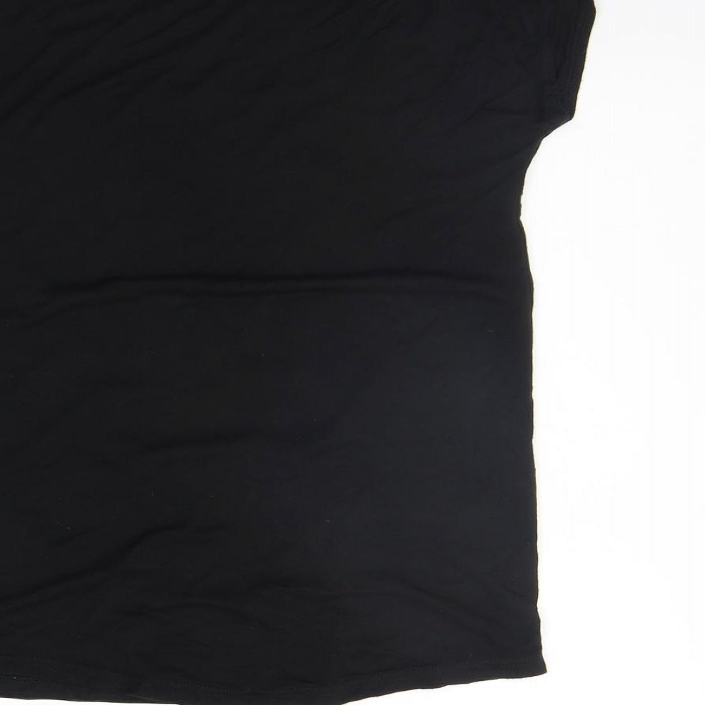 Evie Girls Black   Basic T-Shirt Size 7-8 Years