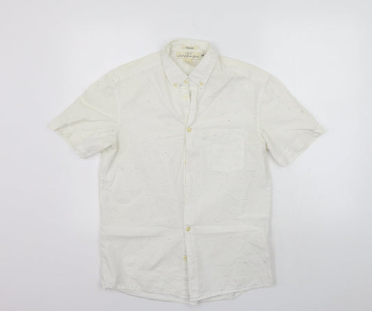 H&M Mens White    Button-Up Size S  - washable mark