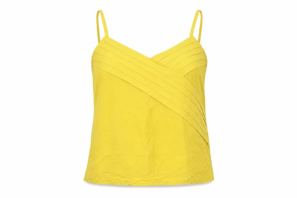 YAYA Womens Yellow   Basic Tank Size 10