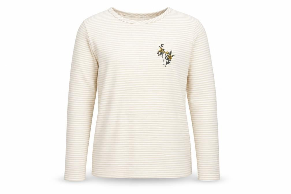 TU Girls Beige Striped  Pullover Jumper Size 12 Years