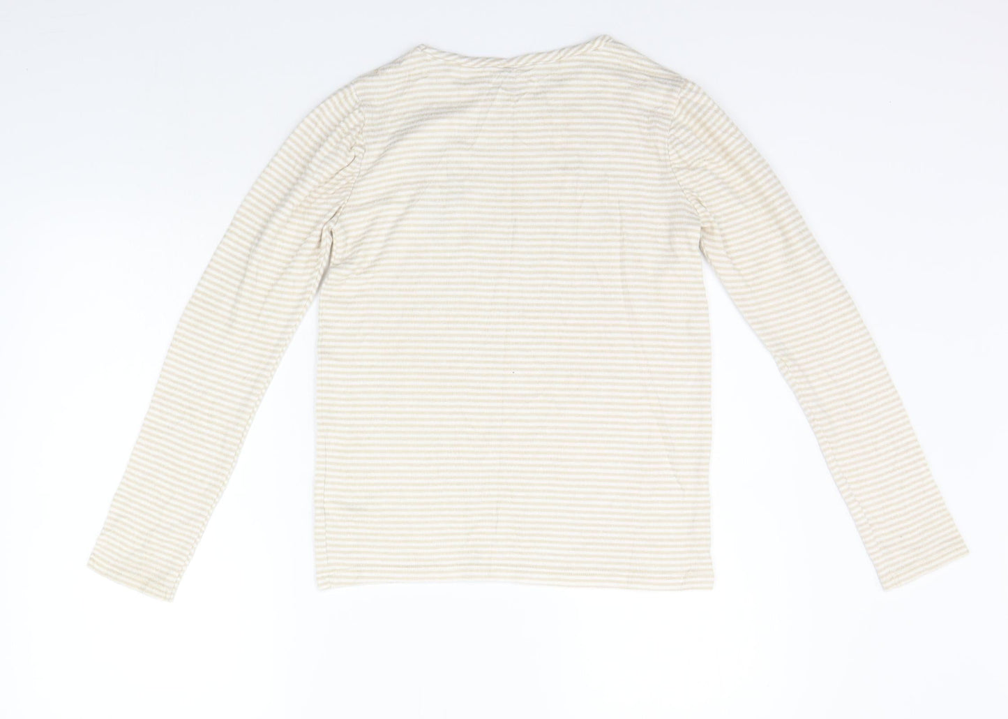 TU Girls Beige Striped  Pullover Jumper Size 12 Years