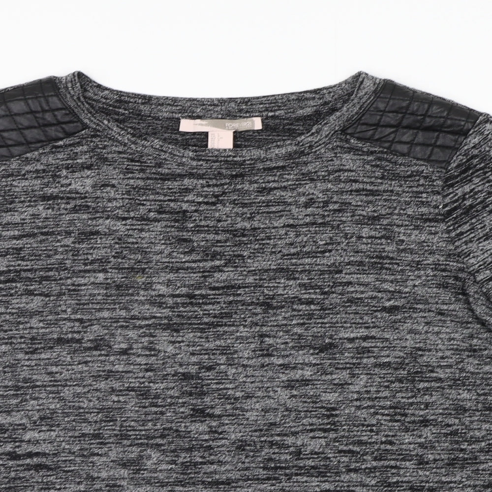 FOREVER 21 Womens Grey Geometric  Pullover Jumper Size L  - washable mark