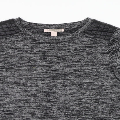 Preloved FOREVER 21 Womens Grey Geometric  Pullover Jumper Size L  - washable mark - Detail