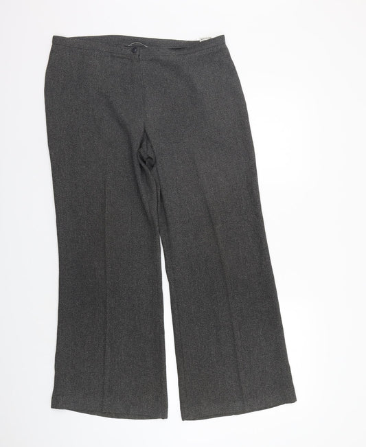 Marks and Spencer Womens Grey   Trousers  Size 14 L26 in