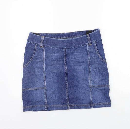 JoJo Maman Bébé Womens Blue   Cut-Off Shorts Size 12