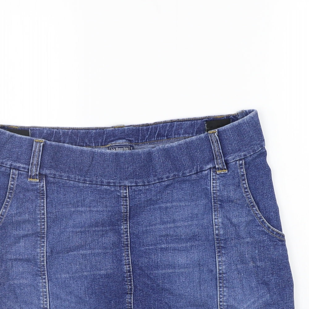 JoJo Maman Bébé Womens Blue   Cut-Off Shorts Size 12