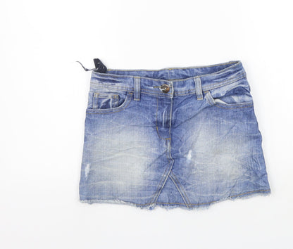 Next Girls Blue   A-Line Skirt Size 10 Years