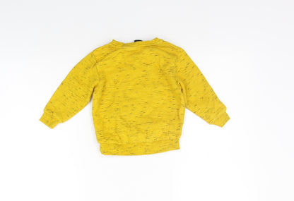 George Girls Yellow   Pullover Jumper Size 2 Years  - BEAR