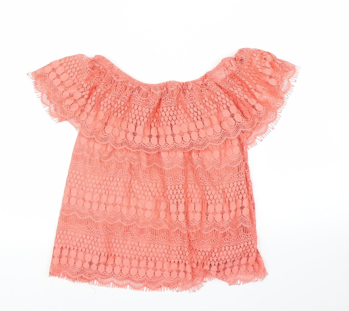Preworn Womens Pink   Basic Blouse Size 14