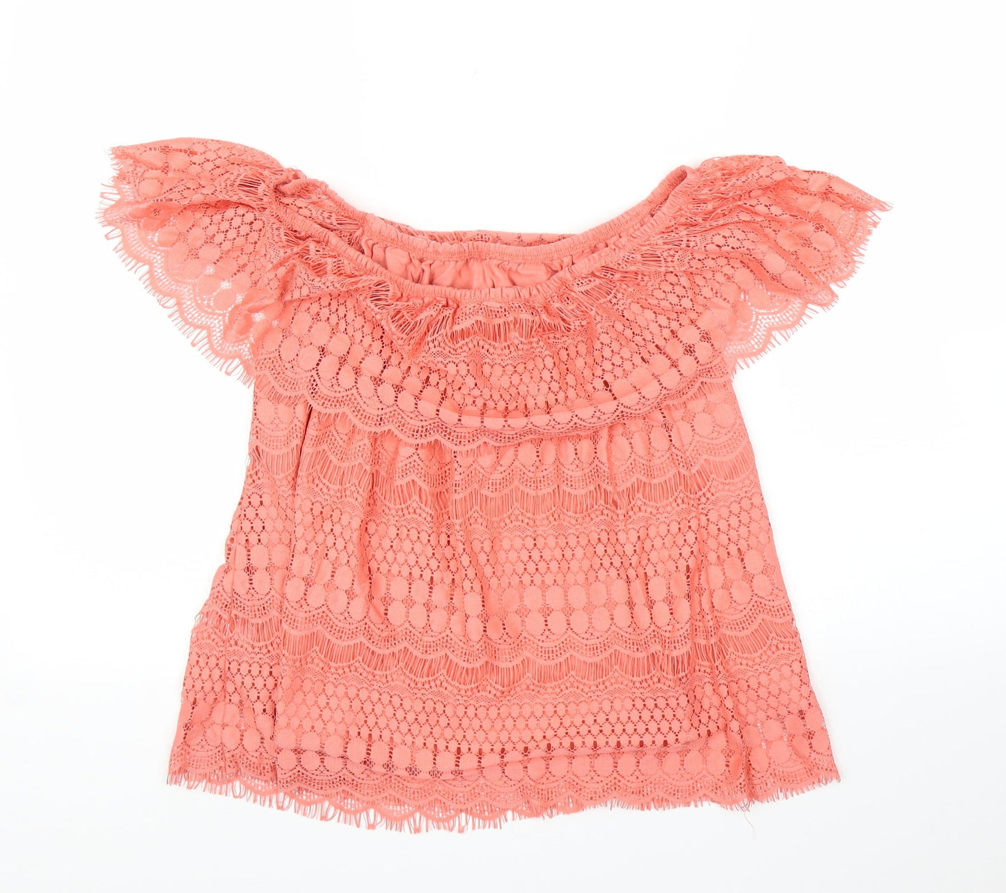 Preworn Womens Pink   Basic Blouse Size 14