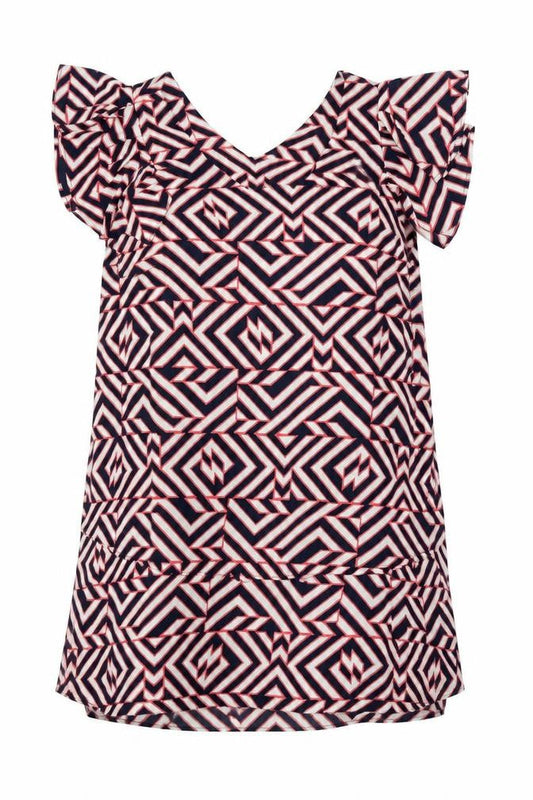 Avon Womens Pink Geometric  Shift  Size 10