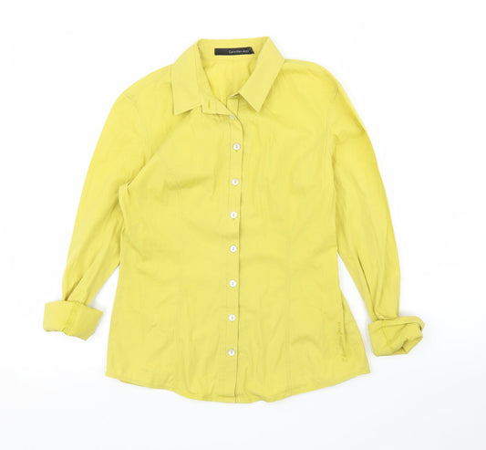 Calvin Klein Jeans Womens Yellow   Basic Blouse Size S