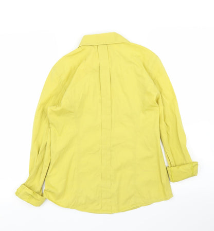 Preloved Calvin Klein Jeans Womens Yellow   Basic Blouse Size S - Back