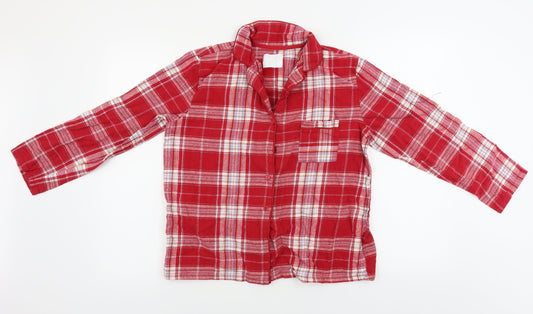Matalan  Womens Red Check  Basic Button-Up Size M