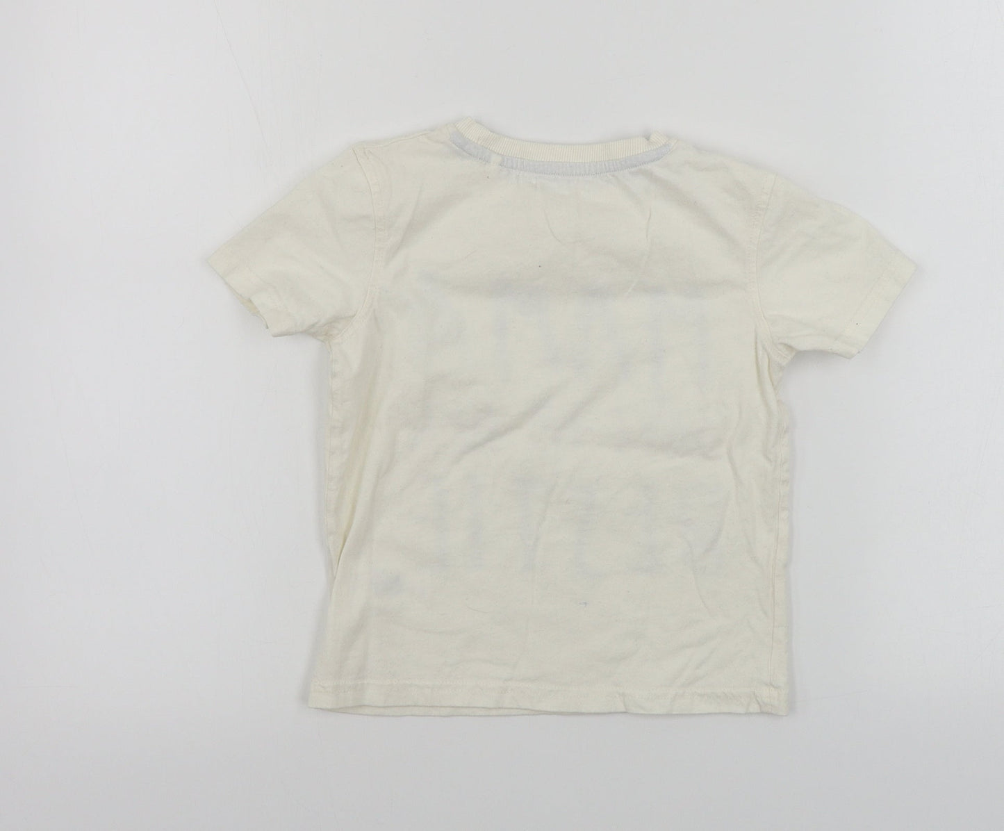 George  Boys White   Basic T-Shirt Size 4-5 Years