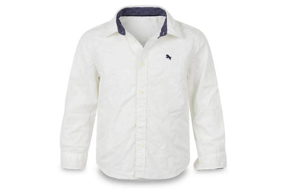 L.O.G.G       Boys White   Basic Button-Up Size 4-5 Years