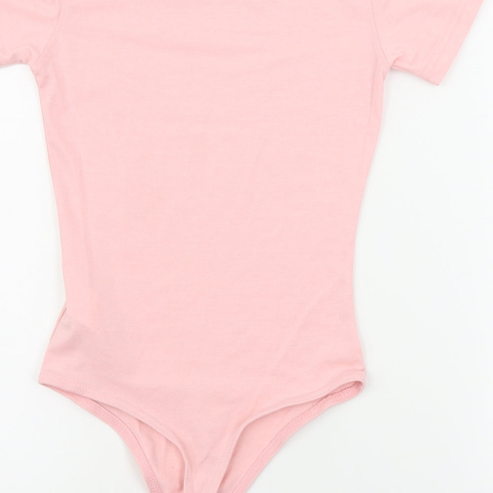 Missguided  Womens Pink   Bodysuit One-Piece Size 4