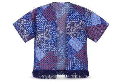 F&F Girls Blue   Cardigan Jumper Size 6-7 Years