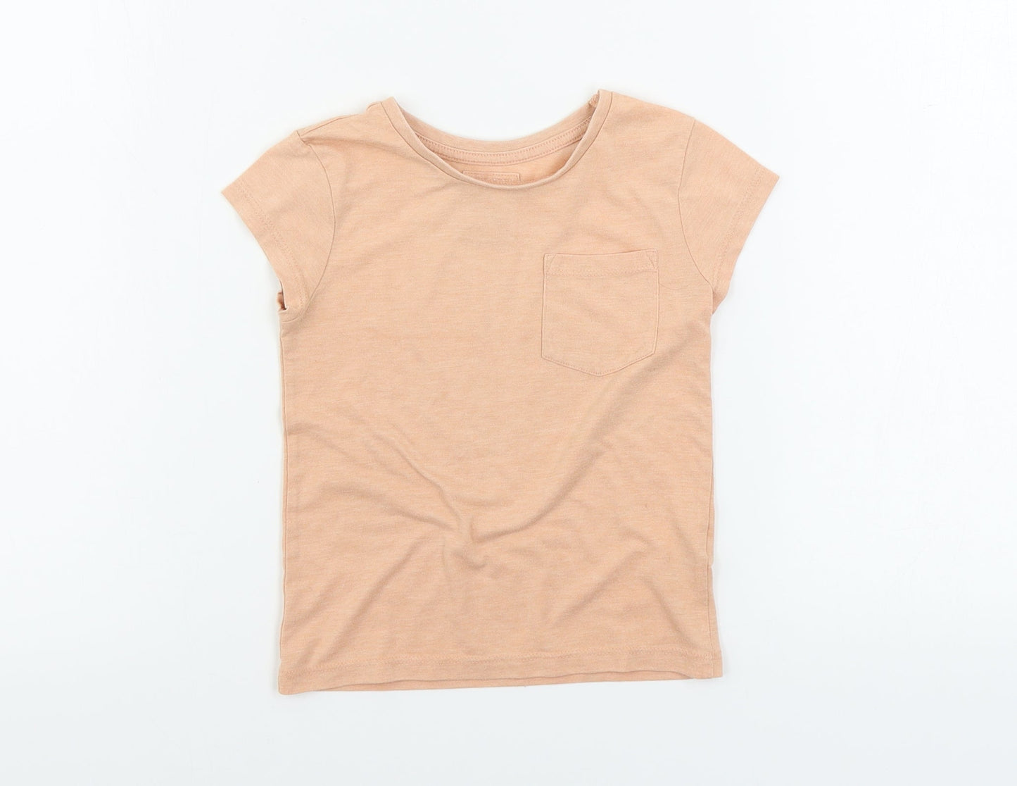 F&F  Girls Orange   Basic T-Shirt Size 3-4 Years